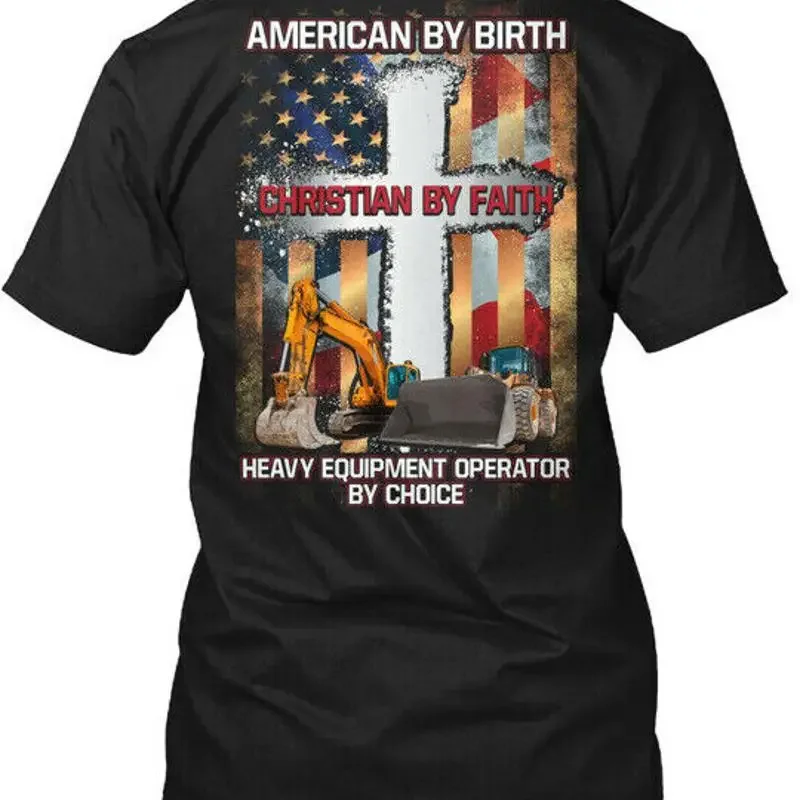 Heavy Equipment Operator Shirts - Premium Proud Heavy Equipment Operator American