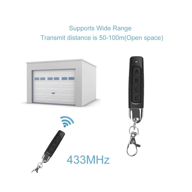 433MHZ 433.92mhz Remote Contro - Heavy Equipment Garage recension och pris