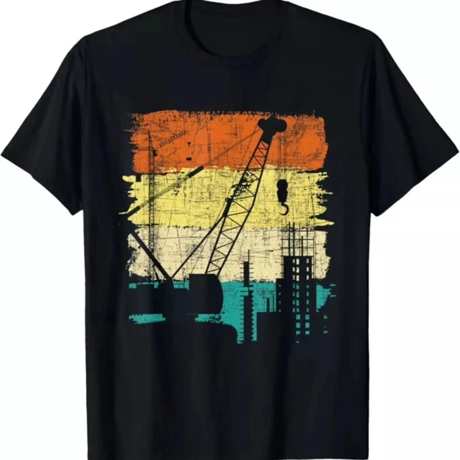 Crane Operator Retro Tower Hea - Heavy Equipment Operator Shirts recension och pris