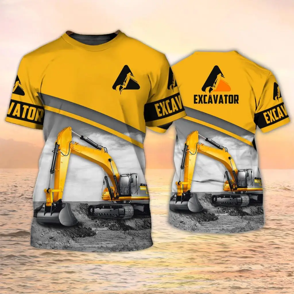 Excavator TShirts Heavy Equipm - Heavy Equipment Operator Shirts recension och pris