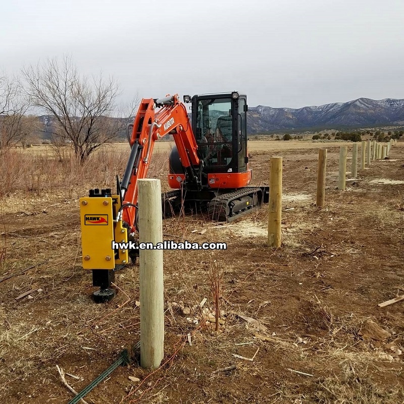Excavator Hydraulic Fence Post - Mini Excavator recension och pris